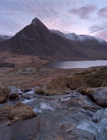 Soft evening light over Tryfan - Snowdonia National Park Wales 