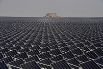 Solar panels in Yinchuan Ningxia Hui China 
