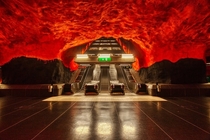 Solna Centrum subway station in Stockholm