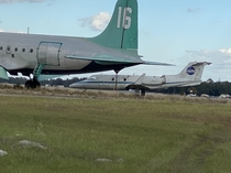 Some abandoned planes outside of a racetrack in Starke FL Thought the NASA plane was neat