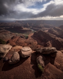 Some dappled light at Dead Horse Point 