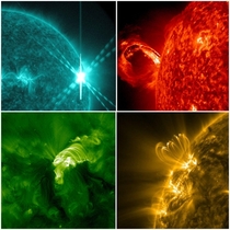 Some of the images of our Sun captured by NASAs SDO satellite For  years it has taken  million images of Sun amp produced k scientific papers CreditNASA Goddard