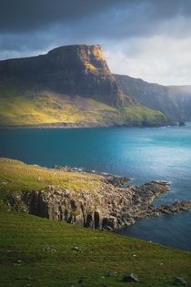 Some of the tallest cliffs on Skye Waterstein Head Isle of Skye Scotland 