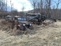 Some old farm equipment left behind in Montana
