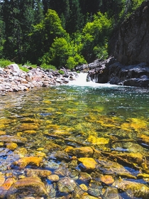 Some pretty clear water on the South Fork American River Riverton CA 