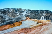 Sometimes Yellowstone National Park seems like youre on another planet - Mammoth Hot Springs WY 