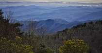 Sothats why they call it the blue ridge huh Blue Ridge Parkway NC 