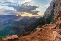 South Kaibab trail at the Grand Canyon  x