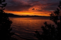 South Shore sunset on my birthday - Lake Tahoe CA 