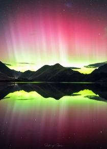 Southern Lights from Moke Lake Queenstown New Zealand Taken   south_of_home