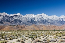 Southern peaks of the Sierra Nevada including Mt Whitney the highest peak in the contiguous USA 