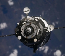 Soyuz MS- approaching ISS