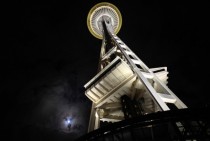 Space Needle at night 