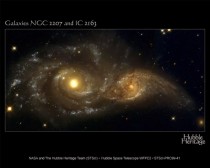 Spiral galaxies in collision 