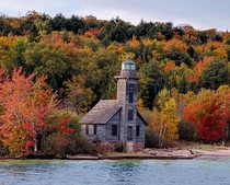 spotted this old lighthouse on an island in Lake Superior last fall 