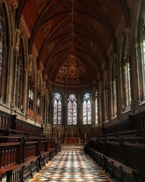 St Johns college chapel in Cambridge UK 