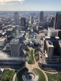 St Louis from the top of the arch