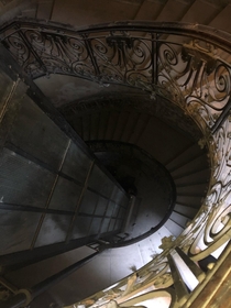 Staircase in an abandoned palace