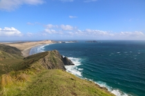 Standing atop Cape Reinga on the North Island of New Zealand feels like standing on the edge of the earth 