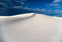 Standing on the dunes of White Sands NM felt like being adrift on a white sea of an alien planet 