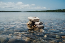 Standing out of the crowd Rocks on Cyprus Lake Bruce Peninsula ON 