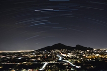 Star trails in Phoenix Arizona 