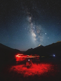 Staring at the milky way at Spiti Valley is a surreal experience 