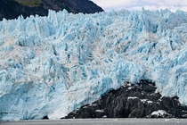 Staring into the face of a glacier Kenai Peninsula Alaska 