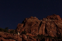 Stars over Zion National Park Utah 