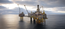 Statoils Oseberg offshore oil and gas field platform in the North Sea 