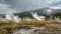 Steaming Icelandic Landscape 