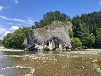 Steep Rocks at Przeom Biaki Nature Reserve Krempachy Poland 