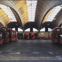 Stockwell Bus Garage At the time of construction it was the largest concrete span in Europe 