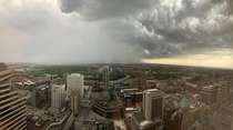 Storm rolling through Minneapolis MN