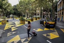 Streets of Barcelona Sant Antoni district Catalonia