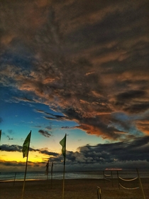 Stunning cloudy sunset on Piripolis Uruguay