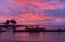 Stunning sunset in Fiji March 