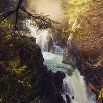 Stunning waterfalls on Vancouver Island  
