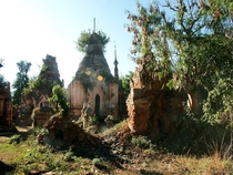 Stupas near Inle Lake Myanmar 