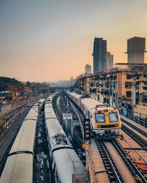 Suburban Railway lines in Mumbai India
