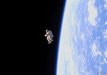 SuitSat- A Spacesuit Floats Free   Image Credit ISS Expedition  Crew NASA