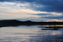 Summer evening First Eel River in rural New Brunswick Canada 