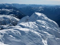 Summit ridge of Mount Arrowsmith BC Canada 