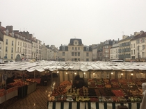 Sunday market in Saint-Germain-en-Laye France 
