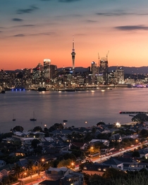 Sundown in Auckland 