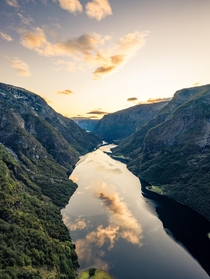 Sunrise at a Norwegian Fjord  