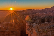 Sunrise at Bryce Canyon National park Utah 