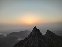 Sunrise at Girnar Hill Gujarat India