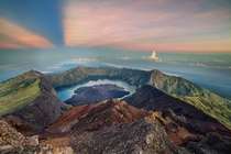 Sunrise at Mount Rinjani Indonesia  Photographed by Abdul Azis