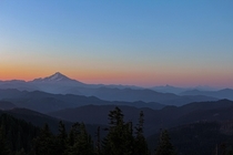 Sunrise at the Bull of the Woods Fire Lookout Clackamas County OR 